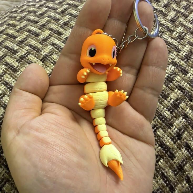 Articulated Charmander Keychain